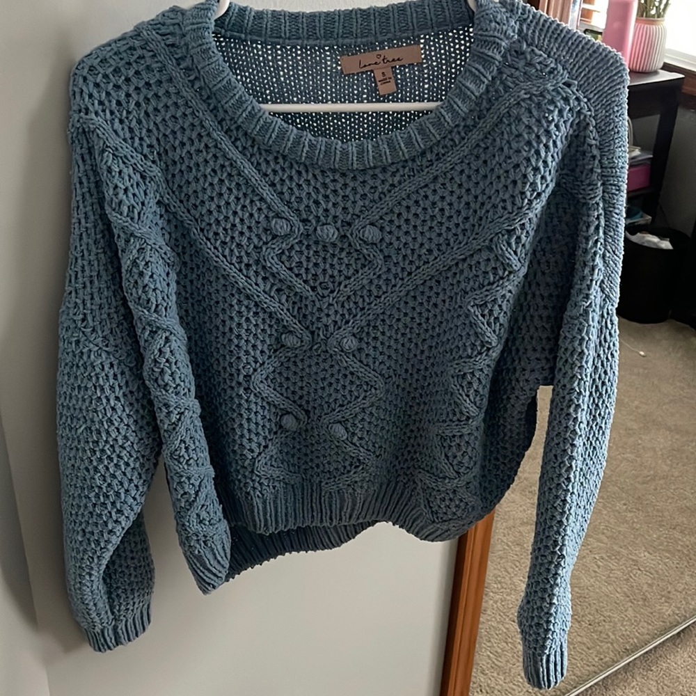 Blue soft sweater